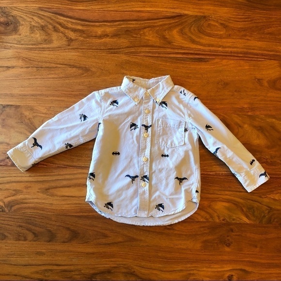 Gap x DC Collaboration Batman Button Down Shirt - Picture 1 of 6